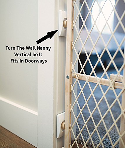 4 Packs Baby Gate Wall Protector - Protect Walls & Doorways from Pet & Dog Gates, for Child Pressure Mounted Stair Safety Gate - No Safety Hazard on Bottom Spindles - Saver