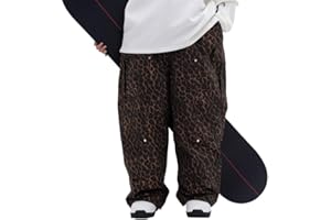 SNOWVERB Womens Mens Super Baggy 15K Waterproof Snowboard Ski Pants Workwear Loose Fit Snow Pants for Winter Sports