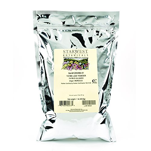 Starwest Botanicals Thyme Leaf Powder, 1 Pound