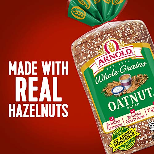 Arnold Whole Grains Oatnut Bread, Baked with Simple Ingredients & Real