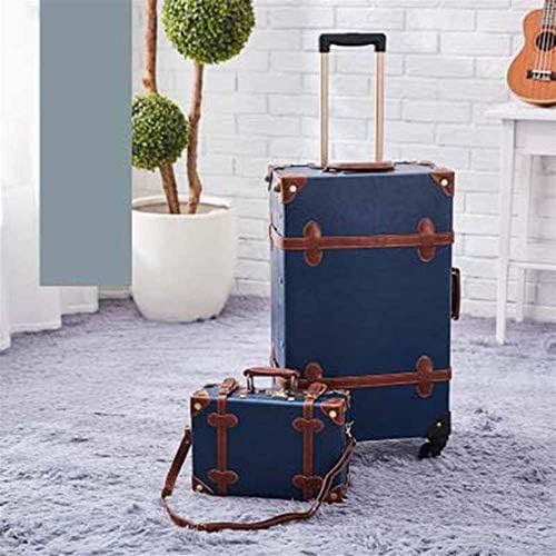 Suitcase Suitcase Wheels Vintage Cabin Trunk Retro 26 Inch Spinner