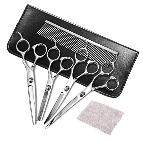 Pet Grooming Scissors, FOCUSPET 5 PCS 7