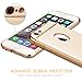 iPhone 6 Plus Case, VANSIN 3 in 1 Ultra Thin and Slim Hard Case Coated Non Slip Matte Surface with Electroplate Frame for Apple iPhone 6 Plus and iPhone 6s Plus (5.5'') - Gold