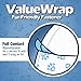 ValueWrap Male Wraps, Disposable Dog Diapers, 1-Tab Small, 72 Count - Snag-Free Fastener, Leak Protection, Wetness Indicator