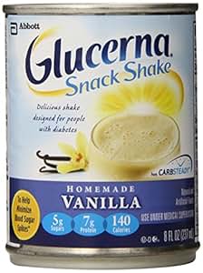 Amazon.com : Glucerna Nutritional Shakes, Vanilla, 8 ounce ...