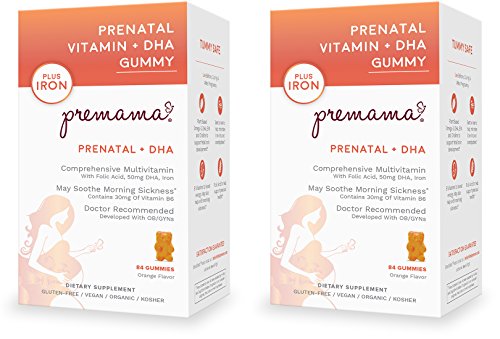 Premama Prenatal Vitamins Pregnancy Gummies With Dha And Iron Tasty Orange Flavor 84 Count 2 Pack Buy Online In Belize At Belize Desertcart Com Productid 45783827