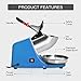 VIVOHOME Electric Ice Crusher Shaver Snow Cone Maker Machine Blue 143lbs/hr for Home and Commerical Use
