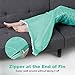 LANGRIA Soft Flannel Mermaid Tail Blanket for Adults Full-Body, All Season Snuggle Sleeping Warm Fishtail Throw Blanket for Bed Sofa Couch (67