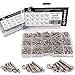 Comdox 360-Pack 12 Sizes Phillips Pan Head Machine Screws Bolts Nuts Lock Flat Washers Assortment Kit, Carbon Steel, M3 M4 M5