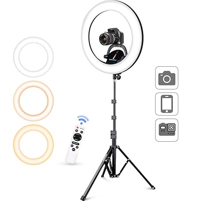 UBeesize 16'' Ring Light with Stand, 3000-6000K LED, Jamaica Ubuy