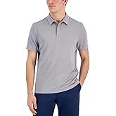 Alfani Mens Alfatech Stretch Solid Polo Shirt