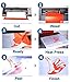 Kenteer Heat Transfer Vinyl HTV Iron On Cricut T Shirt Easy Weed 12 Sheets 25CM×30CM