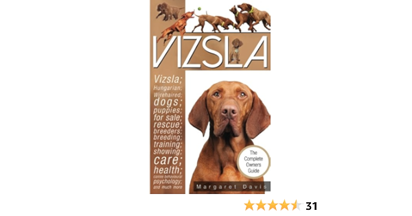 Vizsla The Complete Owners Guide Hungarian Vizsla Dogs Puppies For Sale Rescue Breeders Breeding Training Showing Care Health Behavioural Psychology Also Wirehaired Vizsla Information Davis Margaret 9781910915073 Books Amazon Ca