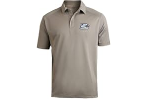 SPORT YOUR GEAR NCAA Men's Prime Athletic Logo Micro Pique Polo with Self Collar