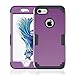 LONTECT for iPhone 8 Case, iPhone 7 Case Hybrid Heavy Duty Shockproof Full-Body Protective Case with Dual Layer [Hard PC+ Soft Silicone] Impact Protection for Apple iPhone 8/iPhone 7, Purple/Black