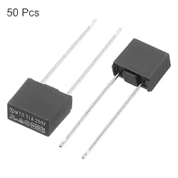 uxcell 50Pcs DIP Mounted Miniature Square Slow Blow
