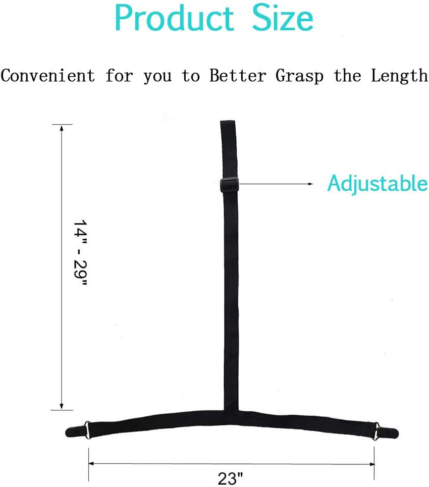 Clip and Pull Dressing Aid Strap - 2Pcs, Help Wear Pants for Disabled and Elderly, Seniors, Handicap People, Pregnant Women, Adjustable 26-41 Inches, Premium Materials, Black: Health & Personal Care