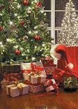 SJOLOON 5x7ft Christmas Tree and Gift Vinyl Photography Backdrop Customized Photo Background Studio Prop JLT9449