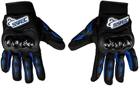 Autofy SSPEC Universal Full Fingers Leather Riding Gloves/Hand Gloves (Black, Blue/XXL) Autofy SSPEC Universal Full Fingers Leather Riding Gloves/Hand Gloves (Black, Blue/XXL)