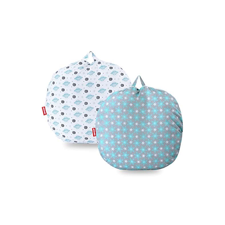 Newborn Lounger Cover 2 Pack, Snug Fitted Removable Slipcover, Soft and Breathable, Premium Quality Microfiber, Planet…