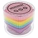 Freshware 12-Pack Silicone Square Reusable Cupcake and Muffin Baking Cup, Six Vibrant Colors