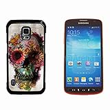 Skull Tattoo Partterned Hard Plastic and Aluminum Back Case for Samsung GALAXY S5 Active G870