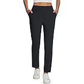 baleaf Womens Business Casual Pants Stretch Travel Pants On Airport with Zipper Pockets Dressy Slacks Golf Work Pull on