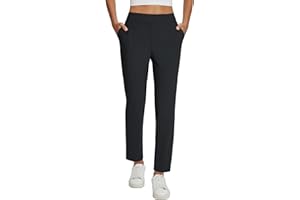 baleaf Womens Business Casual Pants Stretch Travel Pants On Airport with Zipper Pockets Dressy Slacks Golf Work Pull on