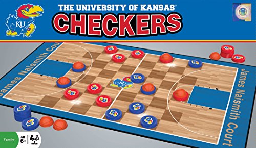 NCAA Kansas Jayhawks Checkers, Gray, Small