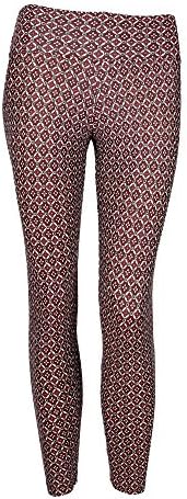 Liquido Active Women's Patterned Yoga Legging Portugal Large Maroon