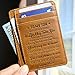 Card Holder Minimalist Wallets Gift for Son from Mom Front Pocket Wallet Son Gift from Mom