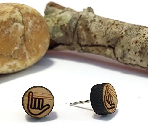 Surfs Up Stud Earrings - Bamboo Studs
