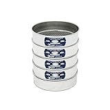 Gilson Performer V8SFXPE Stainless Steel Sieve, Pan