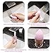 O'vinna [5-Pack] Makeup Sponge and Powder Puff Sponge Support Display Stand (5Pcs Makeup Blender Sponges + 2Pcs Sponge Holder, Rose Gold)