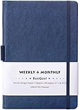 Clearance Sale ! ! Weekly & Monthly Planner - UNDATED Academic Planner Calendar Stickers, A5 Premium Thicker Paper with Pen Holder, 4 Weeks/Month, 48 Weeks