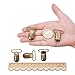PH PandaHall 80pcs Strap Suspender Clips, 25mm (1 inch) Metal Clips Holder Sheet Strap Clips for Making Bib Clips Holder, Antique Bronze