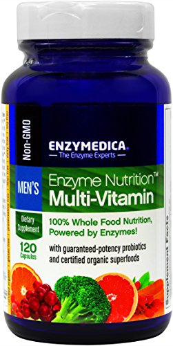 Enzyme Nutrition - Men s Multi-Vitamin, 100% Whole Food Nutrition, 120 Capsules (FFP)