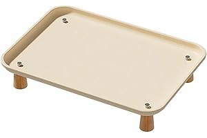 Fonowx Automatic Dog and Cat Feeder Stand, Cat Water Bowl Dispenser Holder, White