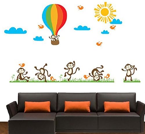 Cartoon Pink Bear Wall Sticker Home Decor Girl Kid Room Decoration