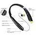 EGRD [Newest Design] Foldable Bluetooth Headset Headphones, Wireless Sports Neckband Bluetooth Headset with Retractable Earbuds for iPhone, Android, Other Bluetooth Enabled Devices with Mic