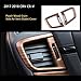 Flash2ning-Side Air Vent Outlet Cover Peach Wood Grain Trim Compatible for Honda CRV CR-V 2017 2018 2019 2020 2021 2022,Interior Accessories,1 Set of 2