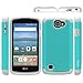 OEAGO LG Optimus Zone 3 Case, LG K4 LTE Case, LG Spree Case, LG Rebel Case - Shock-Absorption Dual Layer Defender Protective Cover for LG Optimus Zone 3 / LG K4 LTE/LG Spree/LG Rebel LTE - Teal