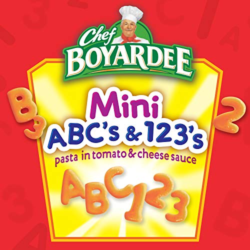 Chef Boyardee Mini ABC's and 123's with Meatballs, 15 oz, 4 Pack
