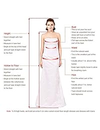 Yisha Bello - Vestido de dama de honor sin tirantes de gasa para mujer