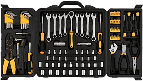 108 Pieces Tool Kit Tool Set, Household General Portable Hand Tool Set Kit Full Range for Men with Plastic Tool Box Storage