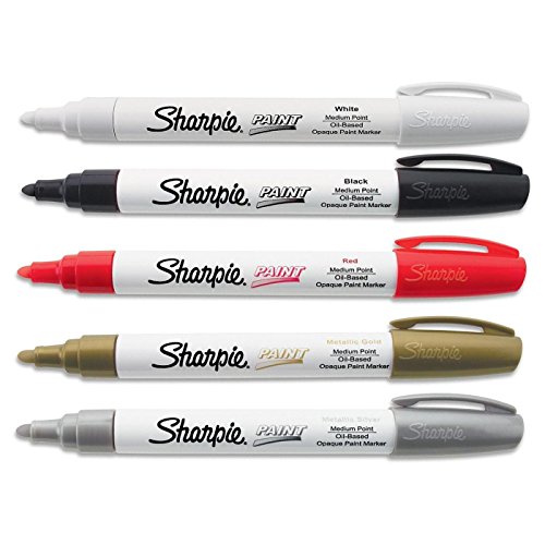 Sharpie Oil-Based Medium Point Paint Markers, 5 Colored Markers (1770458)