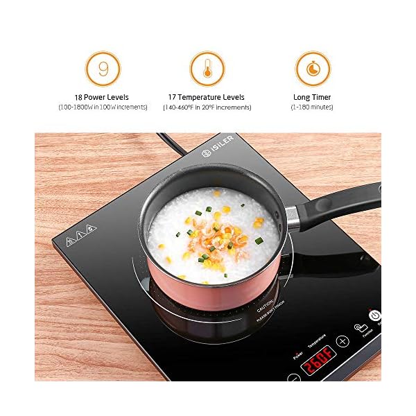 Portable Induction Cooktop, iSiLER 1800W Sensor Touch Electric