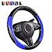 CAR PASS Rainbow Universal FIT Steering Wheel Cover with PVC Leather
