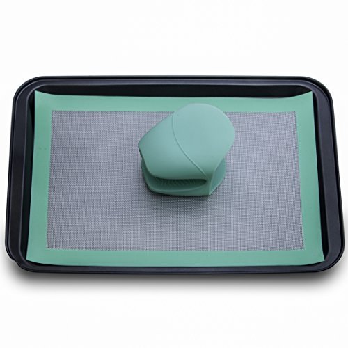 SILICONE BAKING BUNDLE- Baking Sheet, Non-Stick Silicone Baking Mat, And Silicone Mitts In A Convenient Cooking Set.