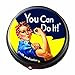 Rosie The Riveter Pill Box - Compact 1 or 2 Compartment Medicine Case